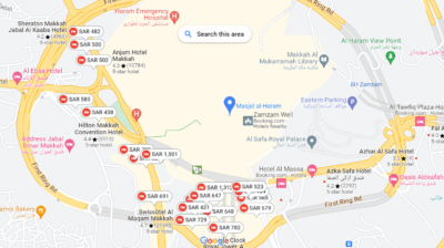 hotels near haram makkah
