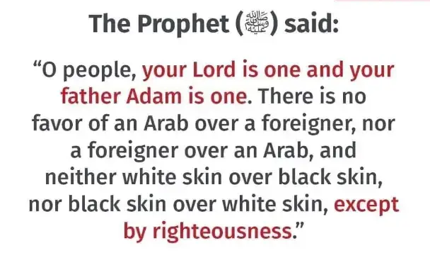 islam's stance against racism