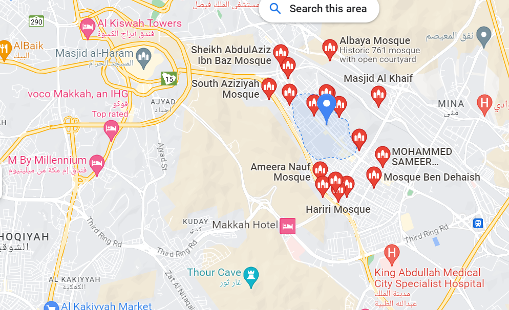 Ziyarat Places in Mecca