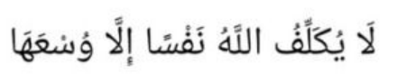 Allah doesn't burden a soul beyond that it can bear.