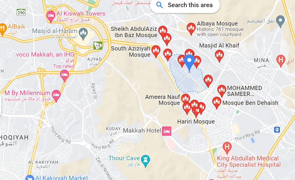 ziyarat places in mecca