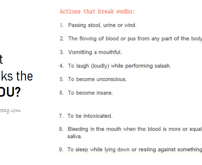 What breaks the wudu?