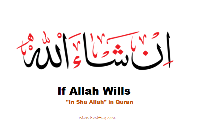 The meaning of In Sha Allah, a Quranic study.