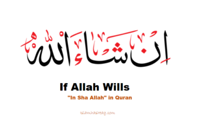 The meaning of In Sha Allah, a Quranic study.