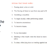 What breaks the wudu