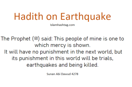 Hadith about Earthquake