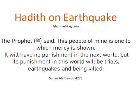 hadith about earthquake