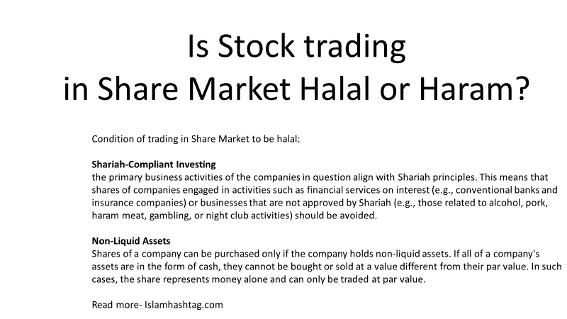 is stock trading in share market halal or haram?