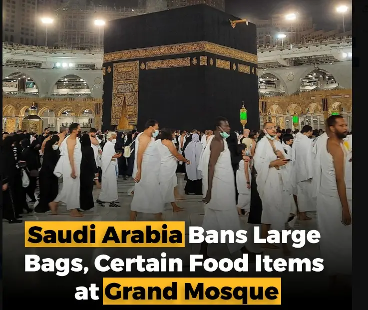 large bags banned in masjid al-haram