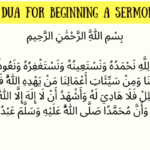 The famous Dua before a Sermon,The Khutbah dua.