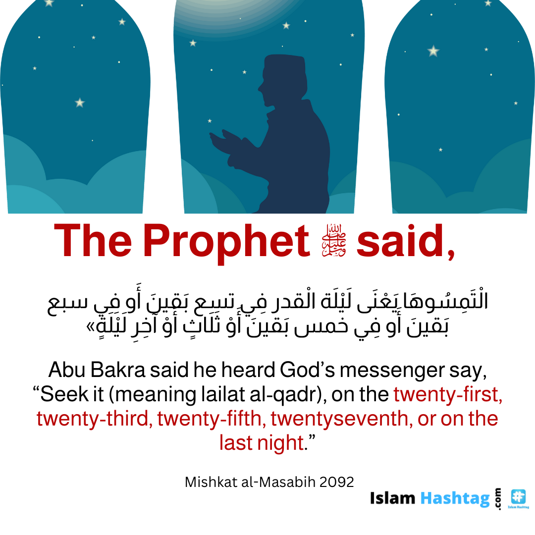 Night of Qadr in 21st, 23rd, 25th, 27th Ramadan