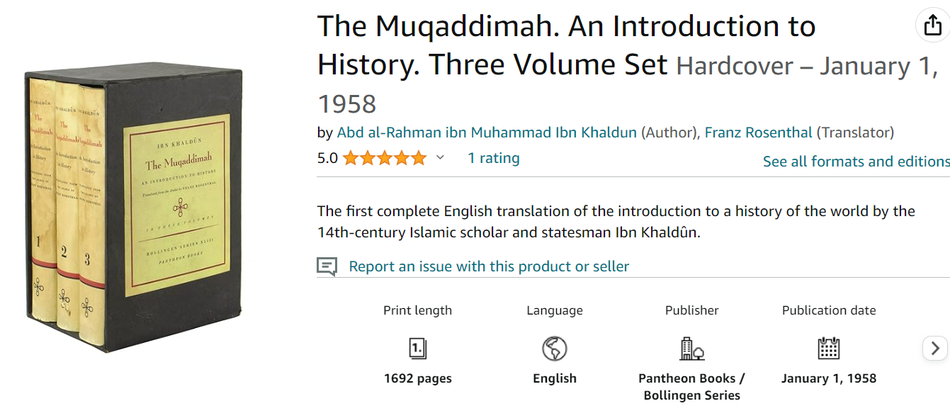 Ibn Khaldun muqaddimah