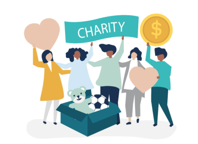 Which are the Islamic Charity with 100 percent donation policy?