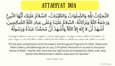 Learn Attahiyat meaning word by word