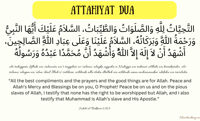 Learn Attahiyat meaning word by word