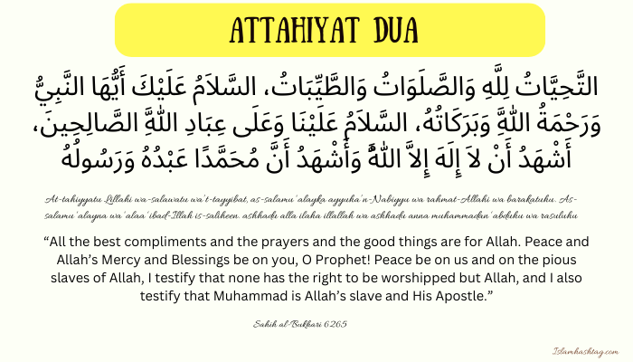 Learn Attahiyat meaning word by word