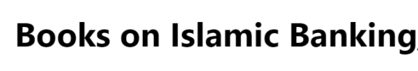 Books on Islamic Banking