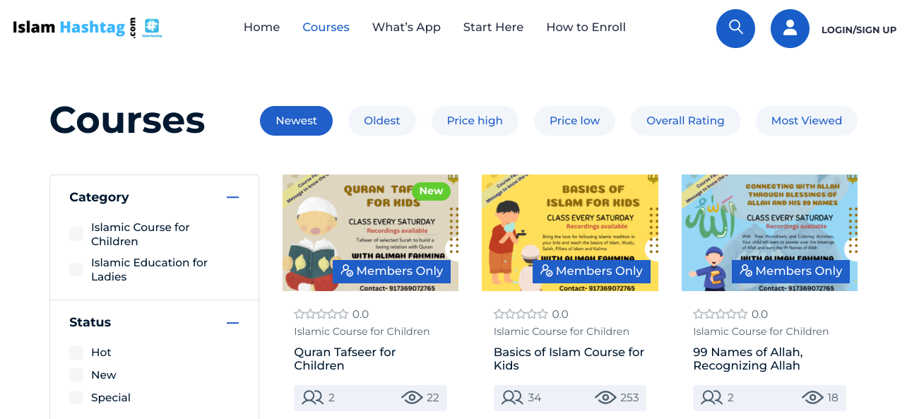 Islamic courses