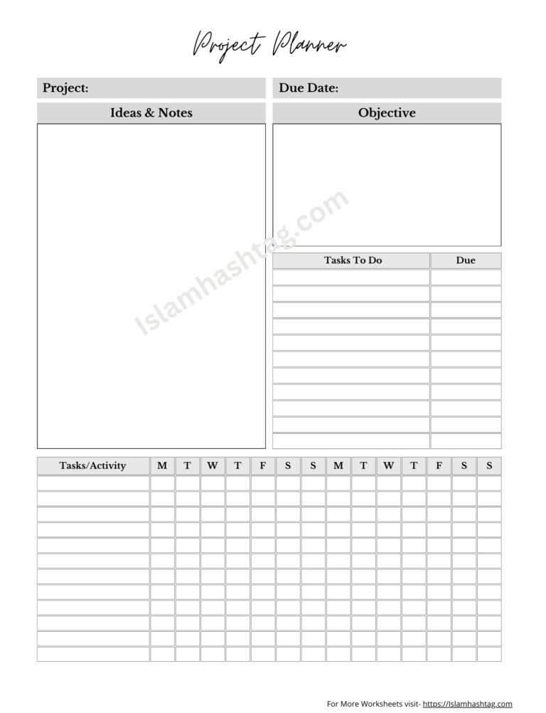 student Islamic Planner