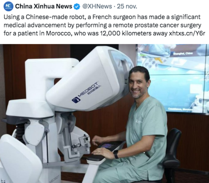 A Muslim Doctor Dr Youness Ahallal becomes the world's first to perform intercontinental robotic surgery.