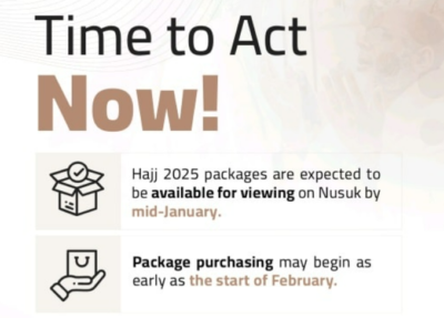 Hajj 2025 Package via Nusuk