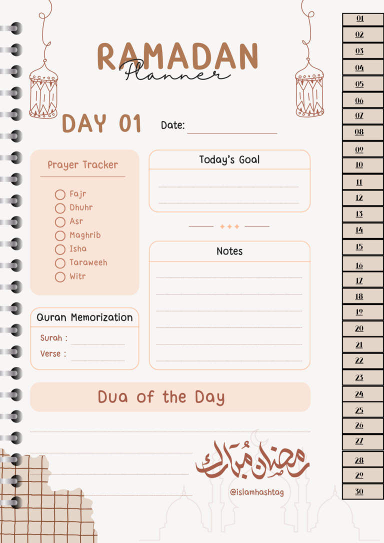 Ramadan Planner Hyperlinked 3 Ramadan Digital Journal