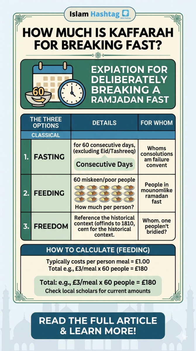 How much is kaffarah for breaking fast