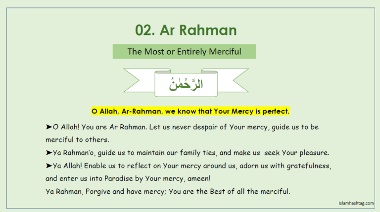 Reflecting on the Names of Allah – Ar-Rahman, Ar-Raheem, Al-Malik