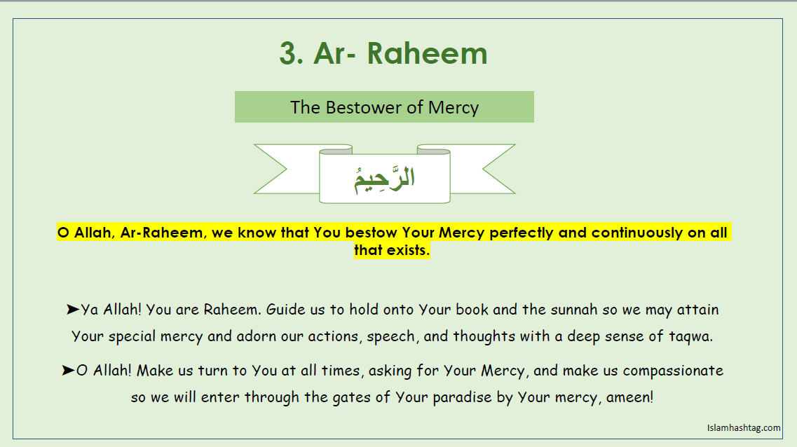 Ramadan Day 1: Reflecting on the Names of Allah – Ar-Rahman, Ar-Raheem ...