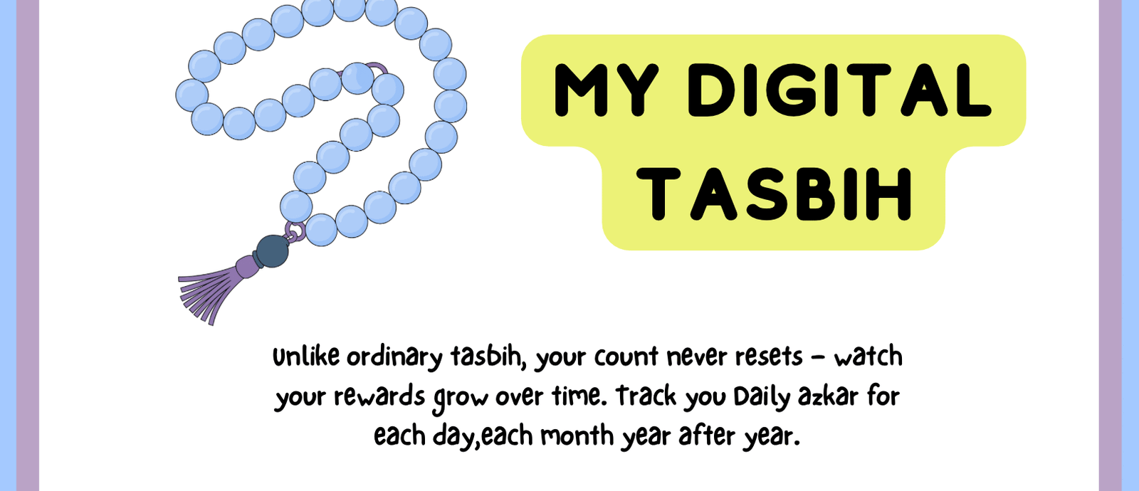 My Digital Tasbih- Dhikr Tracker
