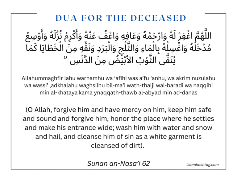 Dua on Death — Islamic Supplications for the Deceased