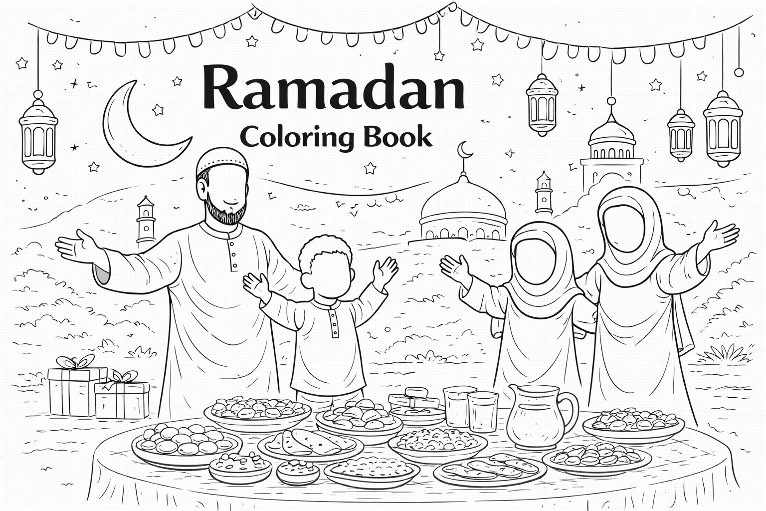Ramadan and EID Coloring Pages