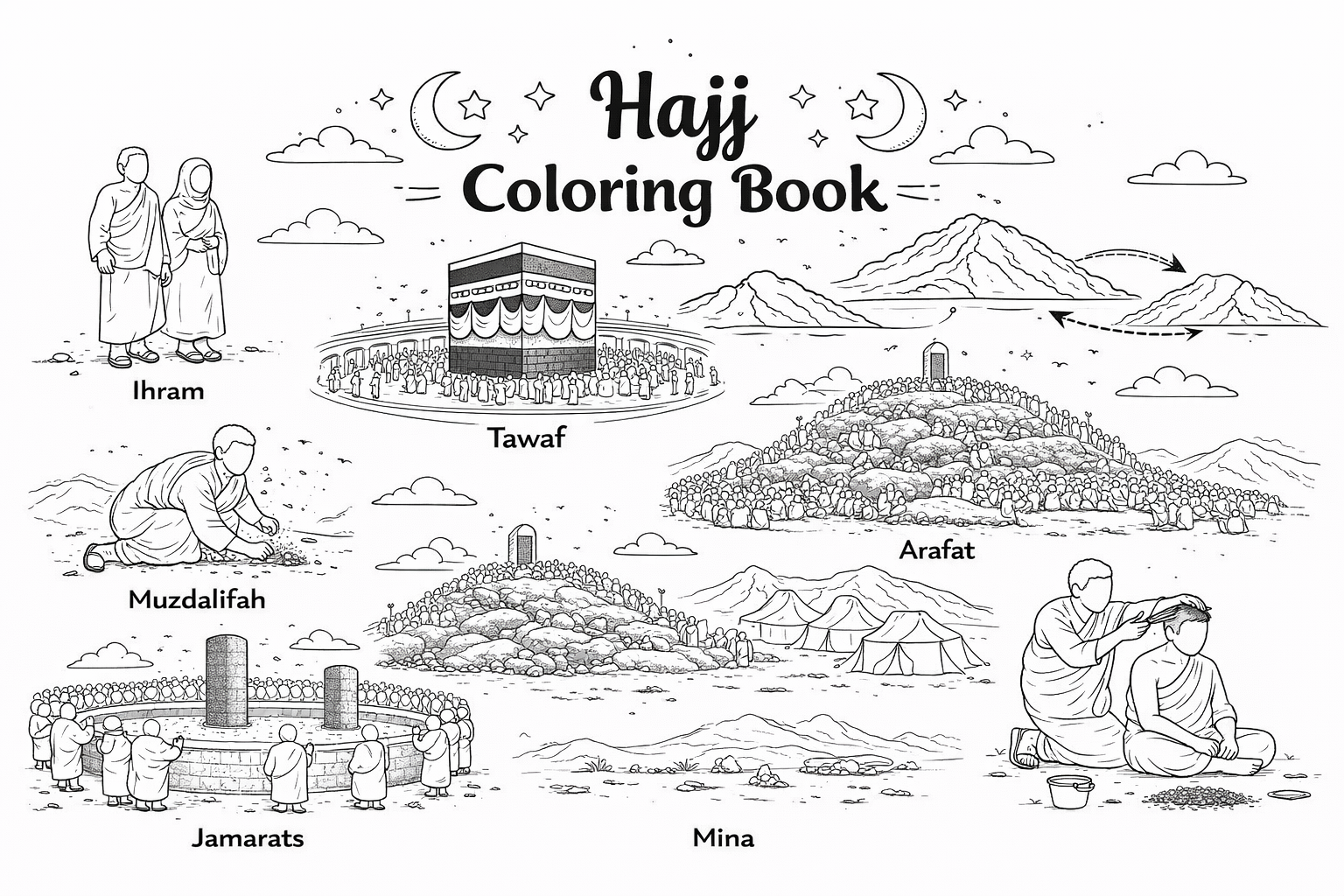 Hajj Coloring Pages