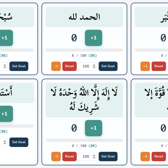 Dua and Adhkar Daily Tracker:Your Complete Guide to Essential Adhkar & Du’as