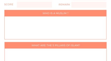 5 pillars of islam worksheet
