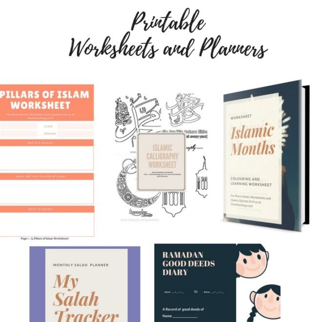 Ramadan Bundle Worksheet and Planner for Kids