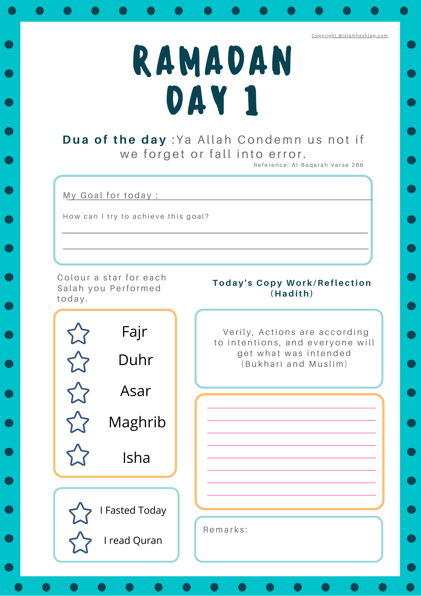 blue ramadan journal