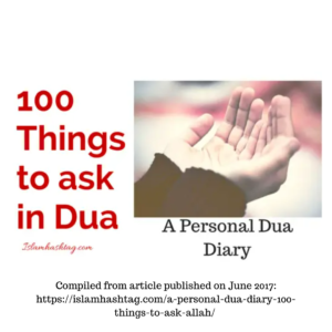 100 things to ask in dua